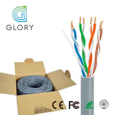 China Indoor Conductor Pull Box Cat 5e UTP 26awg 305m CCA Stranded Lan Cable for sale