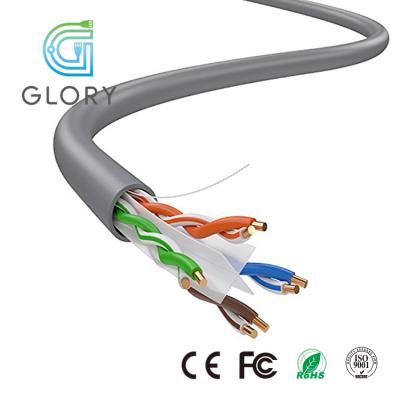 China Aerial Glory UTP Lan Cable 4 Pairs Bare Copper Cable Cat6 Cable 305m for sale