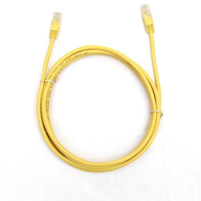 China Best Desktop Category 6 Patch Cord Cable Computer Use Internet Cable RJ45 Connector 3 Meter Color Cat 6 Yellow UTP Data Cable for sale