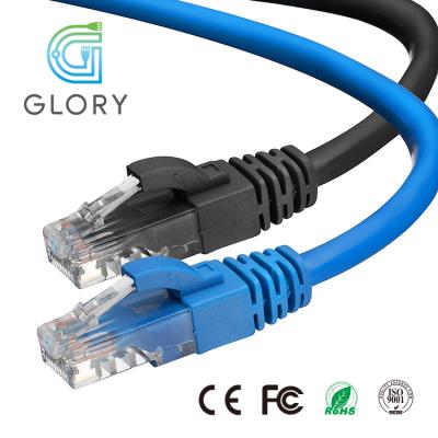 China Communication Cable Glory 2m Cat6 rj45 Horizontal Patch Cables Cat6 500mhz UTP Network Cable For PC Router Laptop for sale