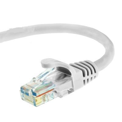 China Indoor Desktop Round Gray Color Cat 5e UTP Internet Patch Cord 20 Meters Data Cable Category 5 Factory Price For Networking System for sale