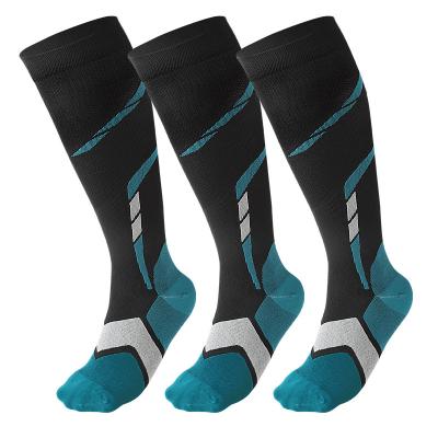 China Athletic Colorful Breathable Sports Compression Socks Running Cycling Support Sleeve Plantar Fasciitis Socks for sale