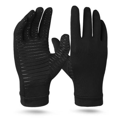 China Unisex Premium Copper Compression Glove Tenosynovitis Relieve Arthritis Compression Gloves for sale