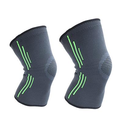 China Adult Seasons Sports Breathable Kneepads Running Cycling Basketball Knitted Lightweight Nylon Kneepad for sale