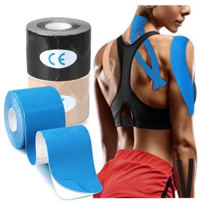 China Alec Waterproof Human Kinematics Sports Cotton Tape To Prevent Muscle Tension Sports Tape Elastic Muscle Bandage for sale