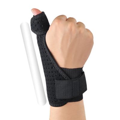 China Adult Breathable Tenosynovitis Thumb Fracture Support Splint Sweat Absorbent Thumb Fixation With Finger Splint for sale