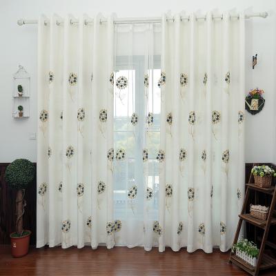 China Breathable luxury embroidered turkey polyester curtain fabric for living room with cheap price for sale