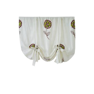 China Newest China Supplier Embroidery Cotton Kitchen Insulated Single Curtains For Room Living Room Office for sale