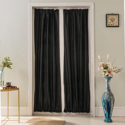 China Fashion European Style French Door Blackout Insulated Soft Beige Window Curtain For Study Room for sale