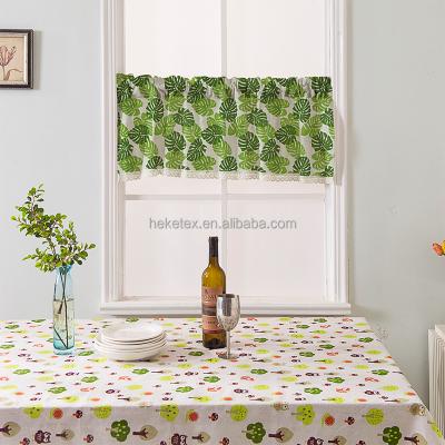 China Blackout Forest Eco Friendly Custom Printed Shorts Curtain For Kitchen Bar for sale