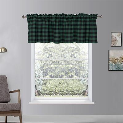 China Blackout Printing Controller Short Rod Pocket Black And White Color Curtain For Bus Window Kitchen for sale