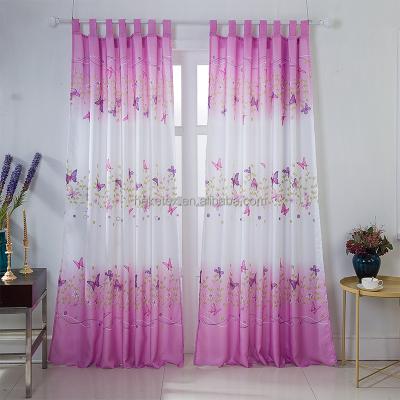 China Polyester Beautiful Printed Flower Wall Fantasy Insulated Sheer Curtain For Bedroom for sale