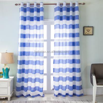 China Insulated Grommet Gray Fabric Linen Sheer Curtain for Living Room and for sale