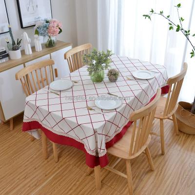 China Pretty Fancy Design Disposable Embroidery Lace Colorful Fitted Linen Table Cloth For Bar Coffee Table for sale