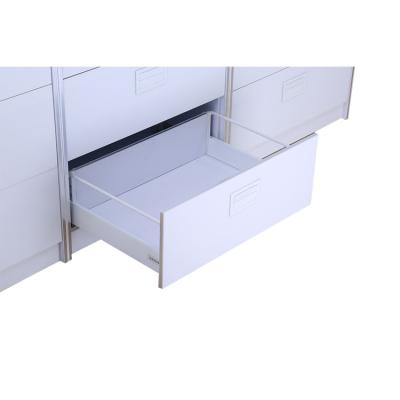 China Cabinet & Furniture& Closet Sidemount Open Soft Close Push Drawer Box Slides With Round Railing for sale