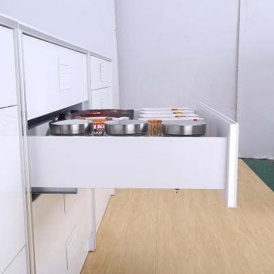 China OEM Mini Box Full Extension 400mm Modern Soft Narrow Channel Slide Kitchen Slim Tandem Box for sale