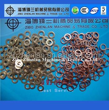 China Colored Metal Brass Brass Copper Flat Gaskets for sale