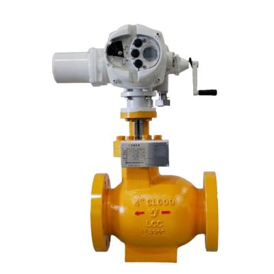 China Chinese WZYB A2000 Axial Flow Control Valve General Electric Control Valve With Rotork IQ3 Actuator for sale