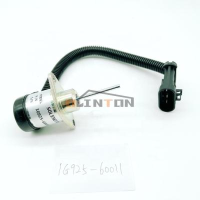 China Excavator Flameout Solenoid Valve 1G925-60011 For Engine Shutdown Operation for sale