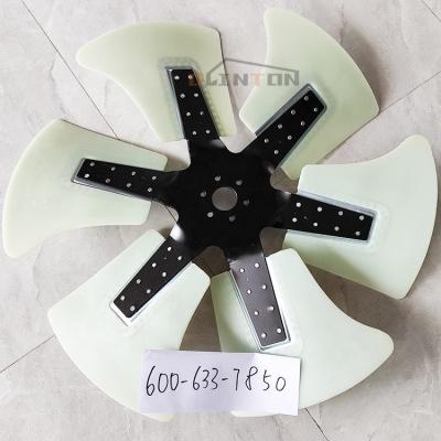 China Construction Machinery Accessories 6D125 6D140 Excavator Fan Blade 600-633-7850 for sale