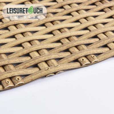 China Indelible Waterproof Plastic Outdoor Patio Furniture Plastic 100% Touch HDPE Rattan Weave Artificial Leisure Rattan for sale