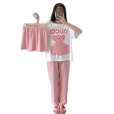 China Factory direct cotton QUICK DRY wholesale sleepwear set cute loose sleepwear for home for sale