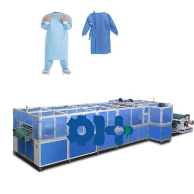 China Full Automatic Disposable Non Woven Hotels Surgical Gowns Making Machine for sale