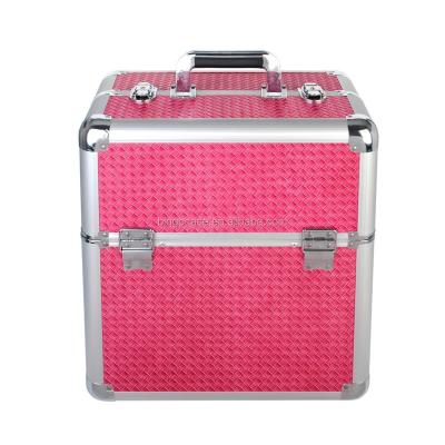 China Durable New Style Cosmetic Case Aluminum Beauty Vanity Case For Cosmetic/Salon/Jewelry/Beauty/Nail Studio for sale