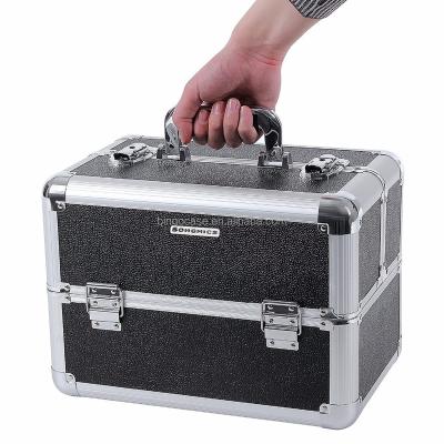 China Waterproof Shockproof Dustproof Aluminum Cosmetic Case With Sliding Rails for sale