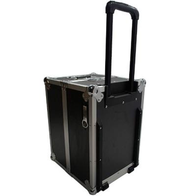 China Weather Proof Trolley Rolling Theft Case Shockproof Dustproof Wheels And Handle 100 LP Vinyl Records for sale