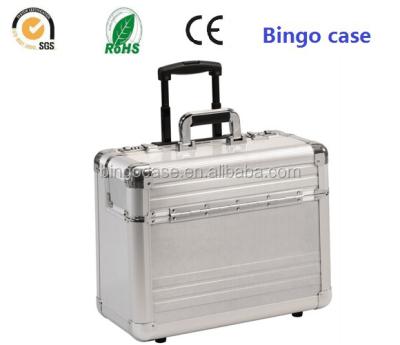 China Aluminum Pilot Case With Trolley Pilot Trolley Rolled for sale