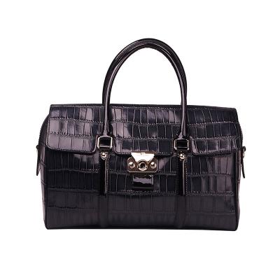 China Large Check Fashion Crocodile Pattern High Quality Ladies Handbag Classic And Generous Handbag for sale