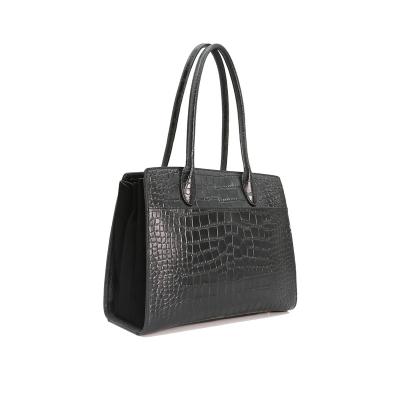 China Other bag luxury designer tote leather texture crocodile large size handbag for women ladies office bag for sale