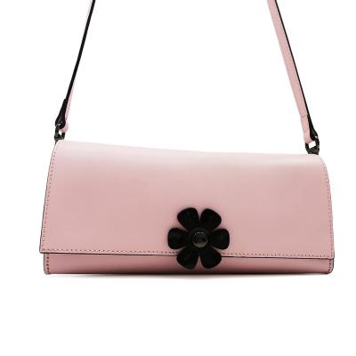 China Other latest hot sale minimalistic rose clutch handbag design cross - body bag flower appliques bags for women for sale