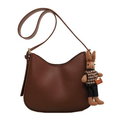 China Other Customized Logo OEM ODM Hobo Fashionable Bags Fashion Women Leather Handbags Single Shoulder Bags for sale