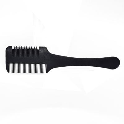 China Plastic Barber Styling Cutting Tools Double Side Hair Cutting Combs Salon Dressing Combs For Women Color Thinning Hair Chip Comb for sale