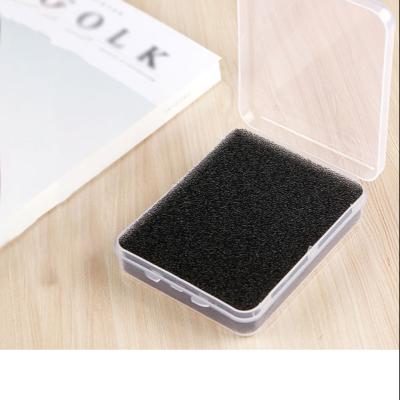 China Hot Selling Make Up Sponge Box Makeup Brush Set Black Cosmetic Brush Perfume Clean Box Packaging No for sale