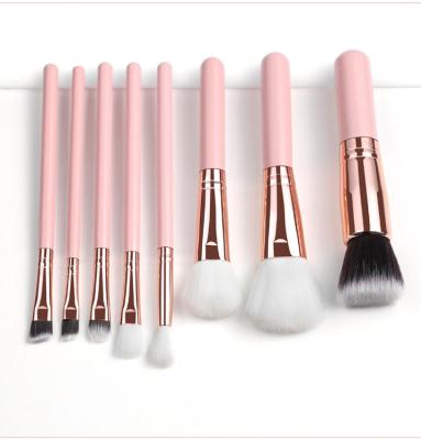 China Cruelty Free Synthetic Wooden Frame Makeup Brush Pro Hair Candy Makeup Brush Filter Manufactory 8pcs Filter for sale