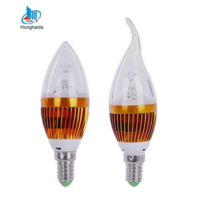 China High quality 220v 110v e14 3w 5w hotel led candle light for sale