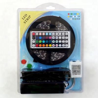 China Waterproof decoration 5m smd 5050 rgb led strip with power supply and remote controller led strip set for sale