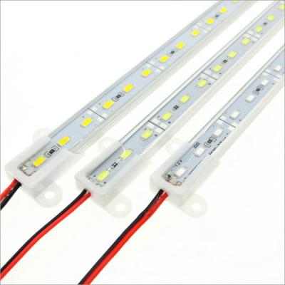 China Decoration 12v 24v 5630 5730 smd aluminum led rigid bar led rigid strip light for cabinet jewelry shop decoration for sale