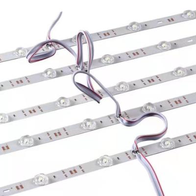 China Light box 12v smd 3030 led diffused rigid strips light guide channel rigidly led backlight strip with lens for sale