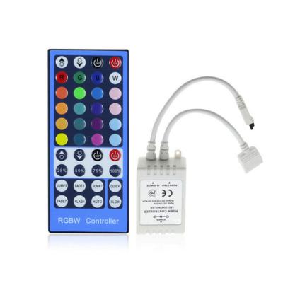 China Control Lights DC5-24V 4 Channel 40 Keys IR Remote rgbw led strip controller for sale