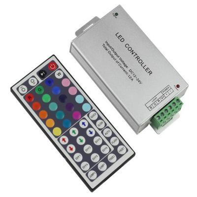 China RF 44 Keys 12-24V RGB Led Strip RGB Led Module Aluminum RGB Led Controller 130*65*25mm for sale