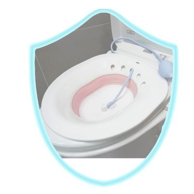 China Foldable Angel Shield Sitz Bath Seat Bowl Toilet Accessories Made In China Low Prices High Quality Care Foldable Puerperal Hygiene for sale