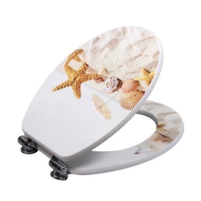 China Modern Slow-end Toilet Seats Angel Shield Molded Kids Wood Toilet Seat Cover Beach Star Around Slow-end Toilet Seats for sale