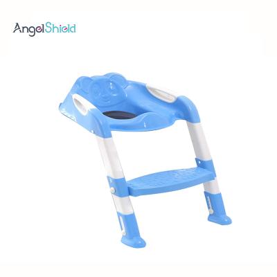 China Kids Folding Toilet Seat With Potty Training Ladder Chair Best Selling Kid Sturdy And Non-slip Ladder for sale