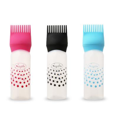 China Personal Care Special Design For Convenient Hair Comb Tooth Bottle Hair Shampoo Jar Hair Dye Cream Coloring BottleHo for sale