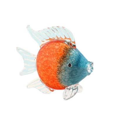 China Nordic Europe figurine table decor display ornaments hand art blown glass fish for sale