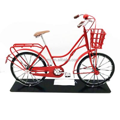 China People Art Custom Made Gift Vintage Style Metal Art Bicycle Table Decoration for sale